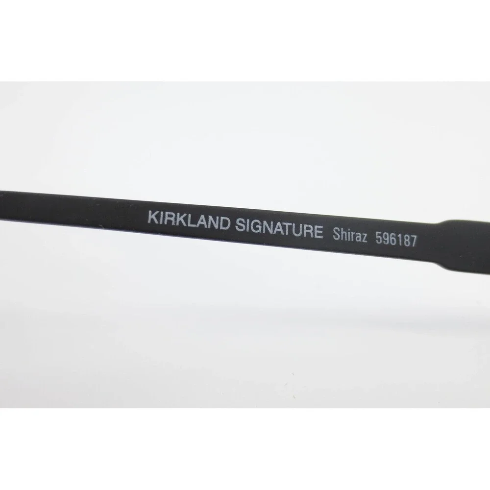 Kirkland Signature Shiraz 596187 Mens Black Navigator Sunglasses Italy 58-16-140